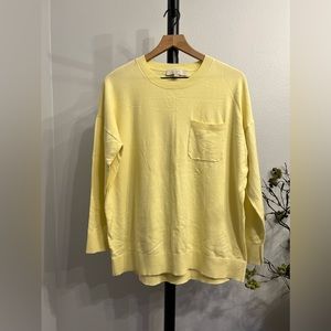 LOFT Lemon Yellow Lightweight Sweater